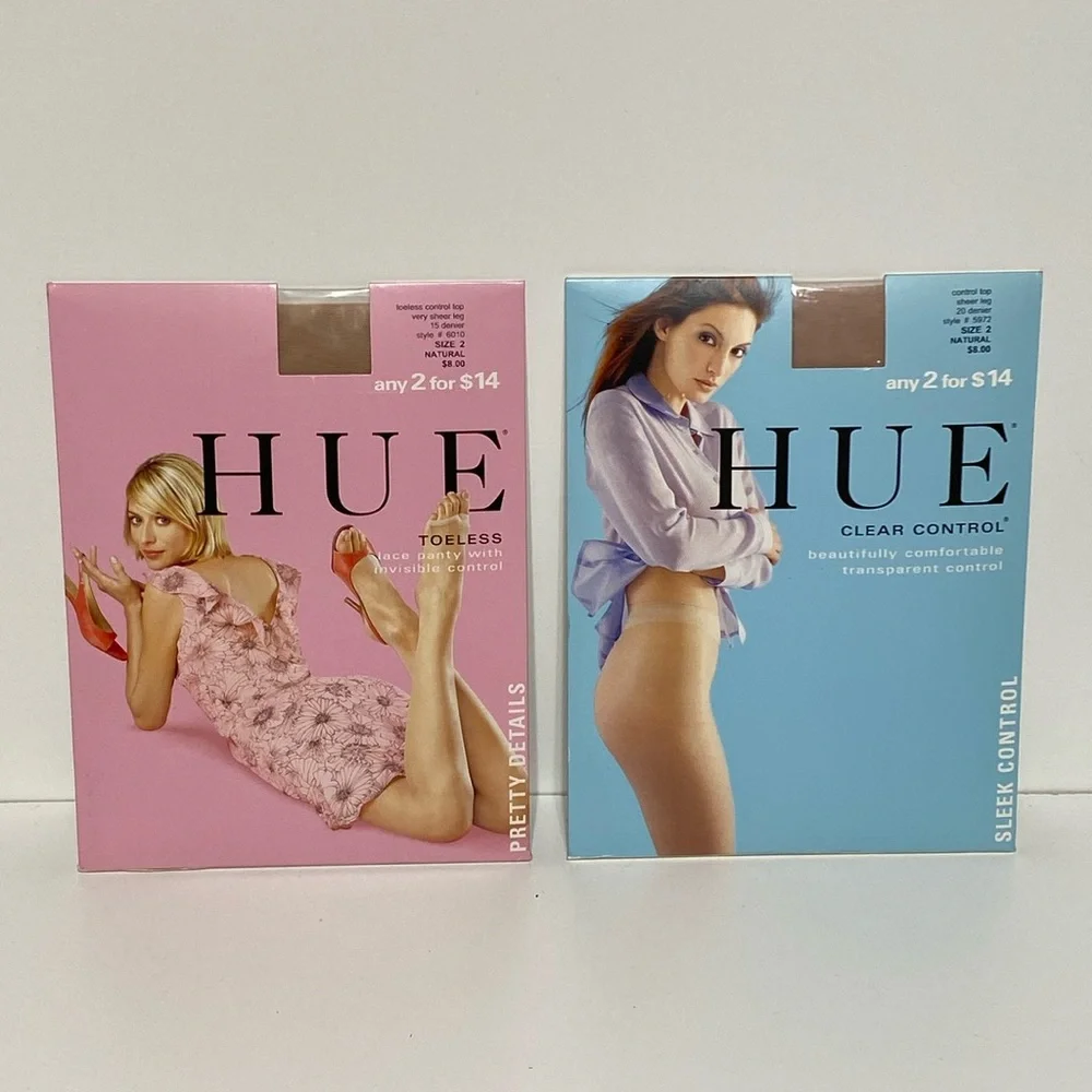 Hue Toeless and Clear Control Size 2 in Natural Bundle